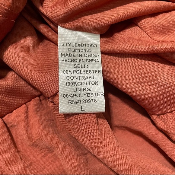 NWT Entro Elegant Wrap Around Lace Trim Dress Size Large - Picture 7 of 9